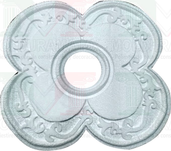 rosetones de unicel para adornar focos 13