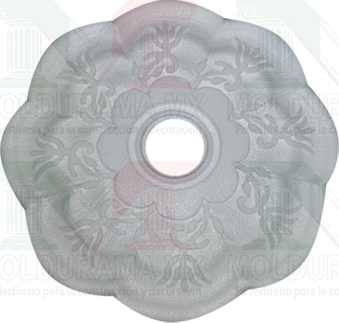 rosetones de unicel para adornar focos 14