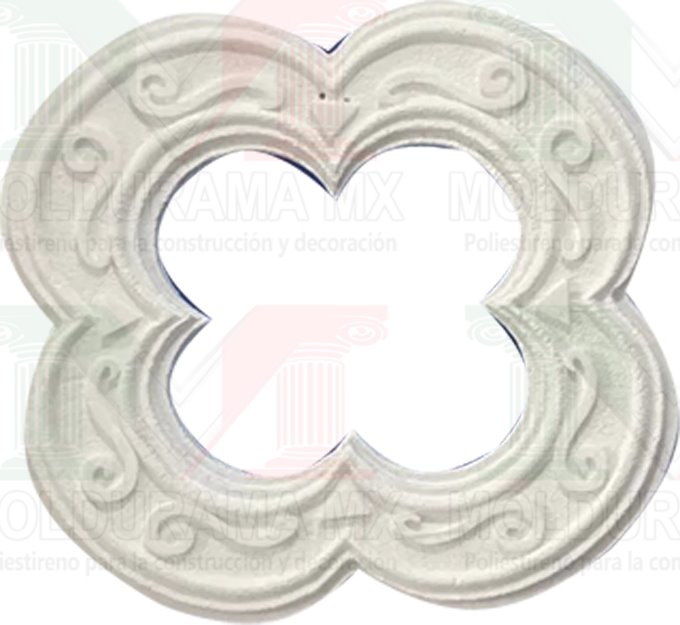 rosetones de unicel para adornar focos 15