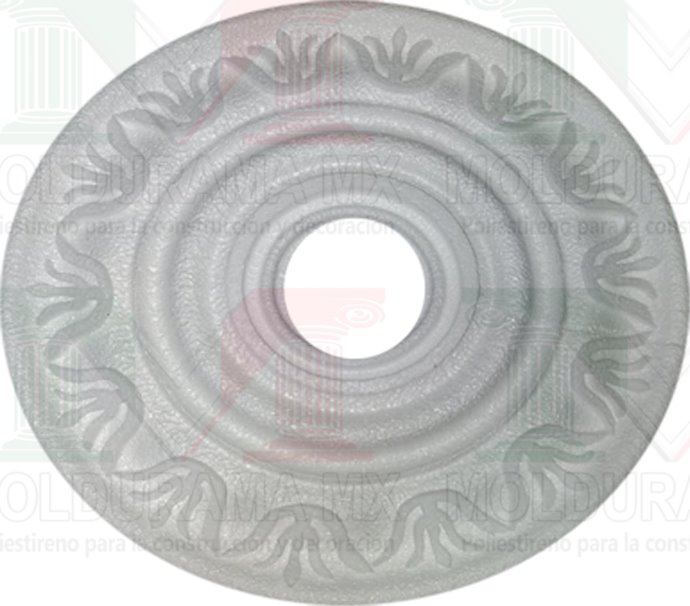 rosetones de unicel para adornar focos 16