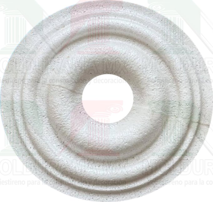 rosetones de unicel para adornar focos 17