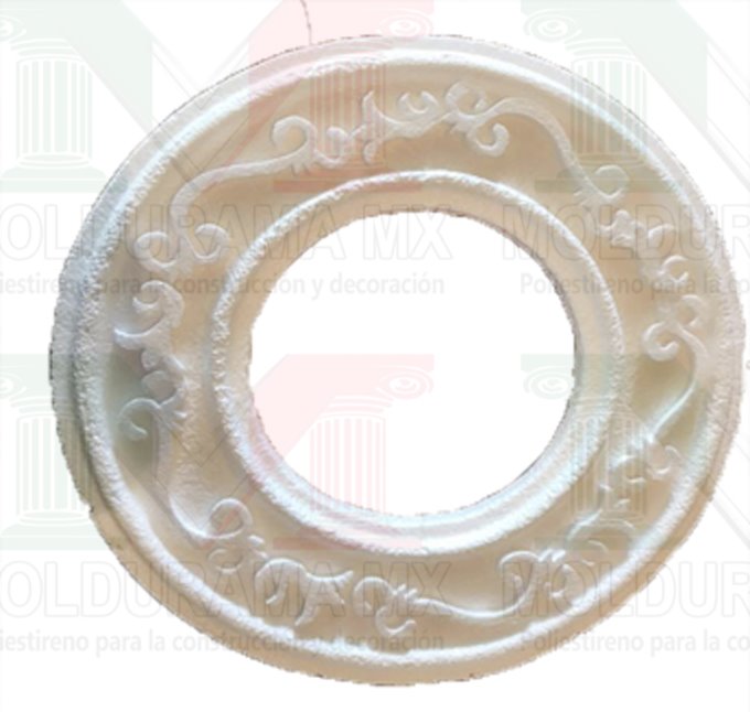 rosetones de unicel para adornar focos 18