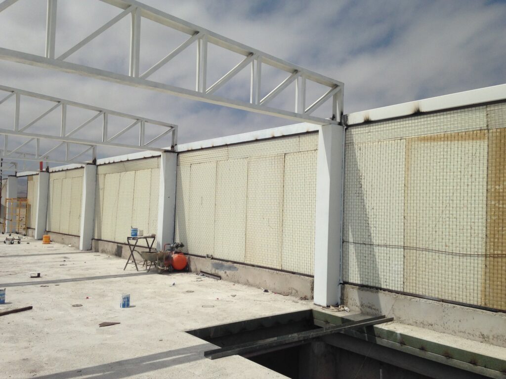 Panel W para construcción con núcleo de poliestireno y malla de acero