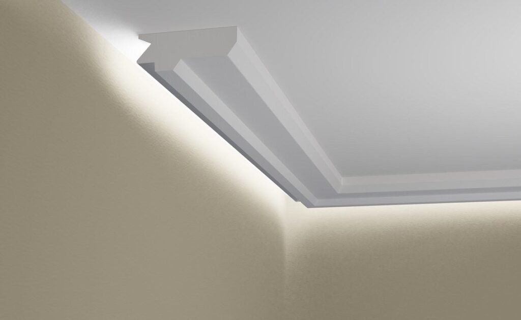 Modelo HH40 de moldura con corte LED para luz indirecta Moldurama MX