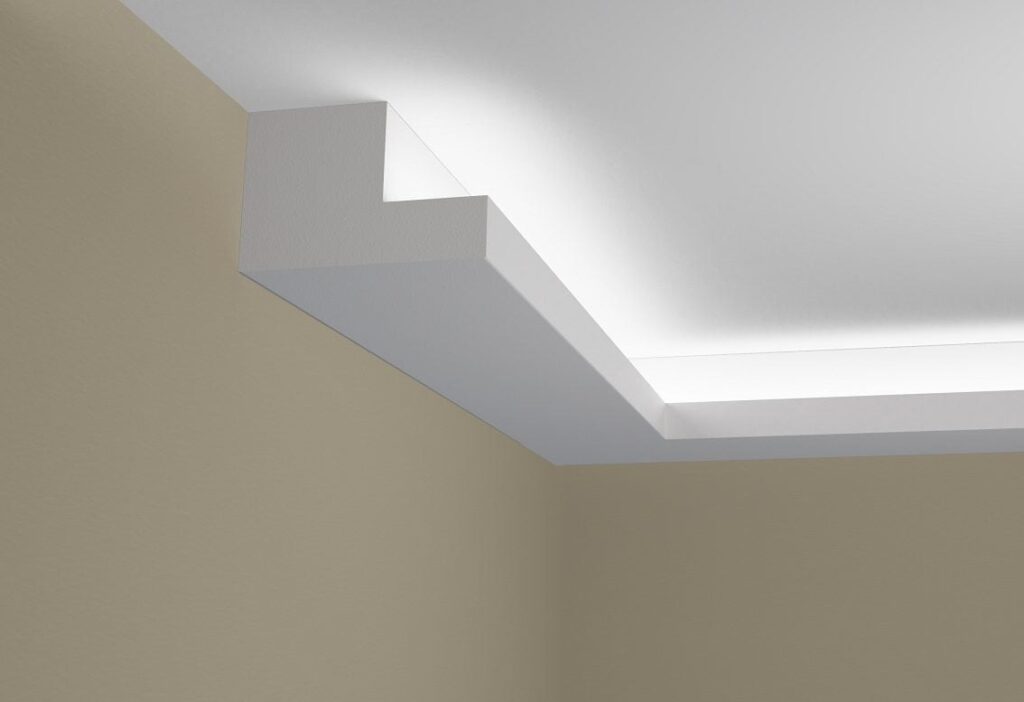Modelo HH42 de moldura con corte LED para luz indirecta Moldurama MX