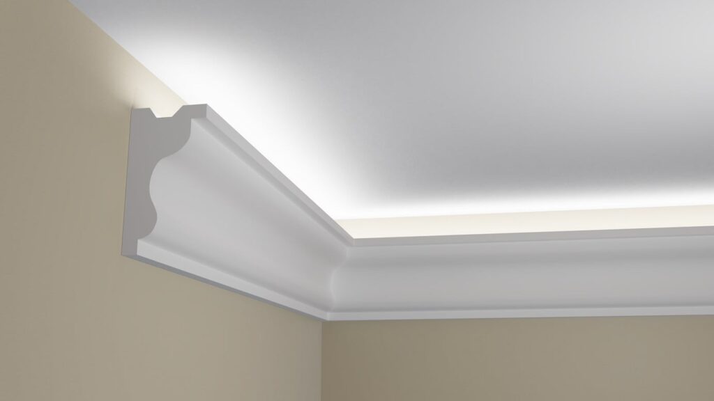 Modelo HH43 de moldura con corte LED para luz indirecta Moldurama MX