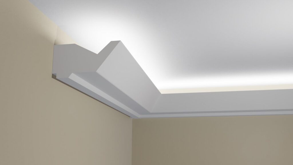 Modelo HH44 de moldura con corte LED para luz indirecta Moldurama MX