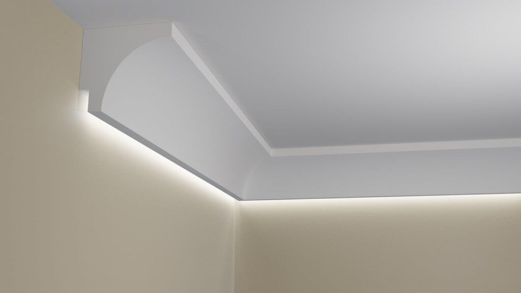 Modelo HH50 de moldura con corte LED para luz indirecta Moldurama MX