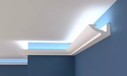 Modelo H35 de moldura con corte LED para luz indirecta Moldurama MX