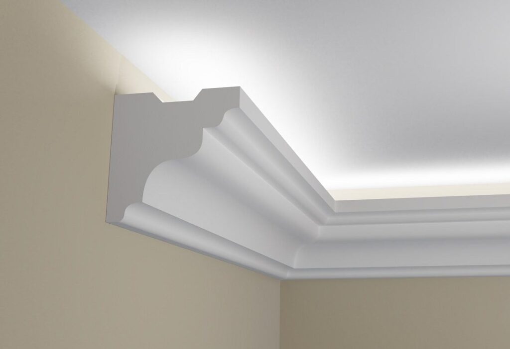 Modelo HH46 de moldura con corte LED para luz indirecta Moldurama MX