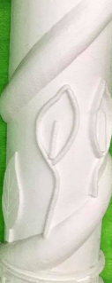 Molde para colar columnas modelo 15 flores