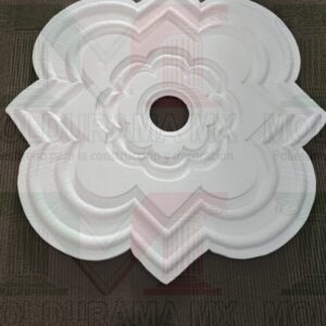 rosetones de unicel para adornar focos 11