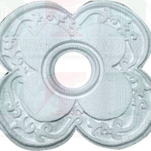 rosetones de unicel para adornar focos 13