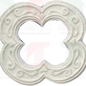 rosetones de unicel para adornar focos 15