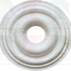 rosetones de unicel para adornar focos 17