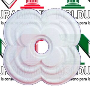 rosetones de unicel para adornar focos 1 001