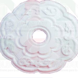 rosetones de unicel para adornar focos 25