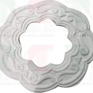 rosetones de unicel para adornar focos 27