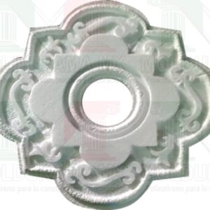 rosetones de unicel para adornar focos 28