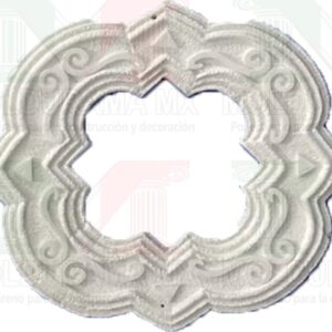 rosetones de unicel para adornar focos 30