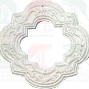 rosetones de unicel para adornar focos 32