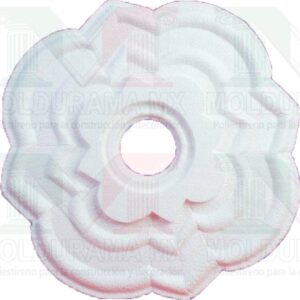 rosetones de unicel para adornar focos 33
