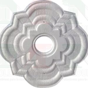 rosetones de unicel para adornar focos 45