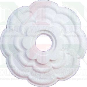 rosetones de unicel para adornar focos 46