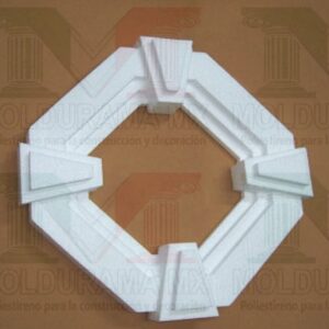rosetones de unicel para adornar focos 5