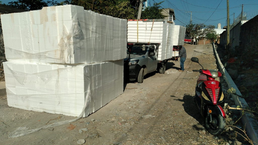 Fabricación de casetón EPS a medida en fábrica de unicel