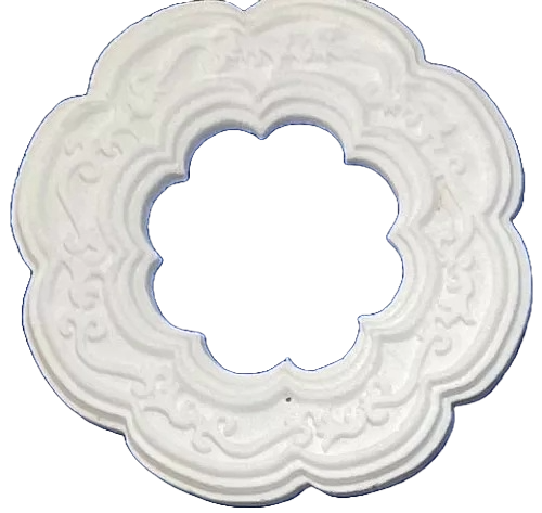 Rosetón decorativo de unicel EPS para techo en medida circular