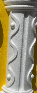 Molde para colar columnas modelo bolitas