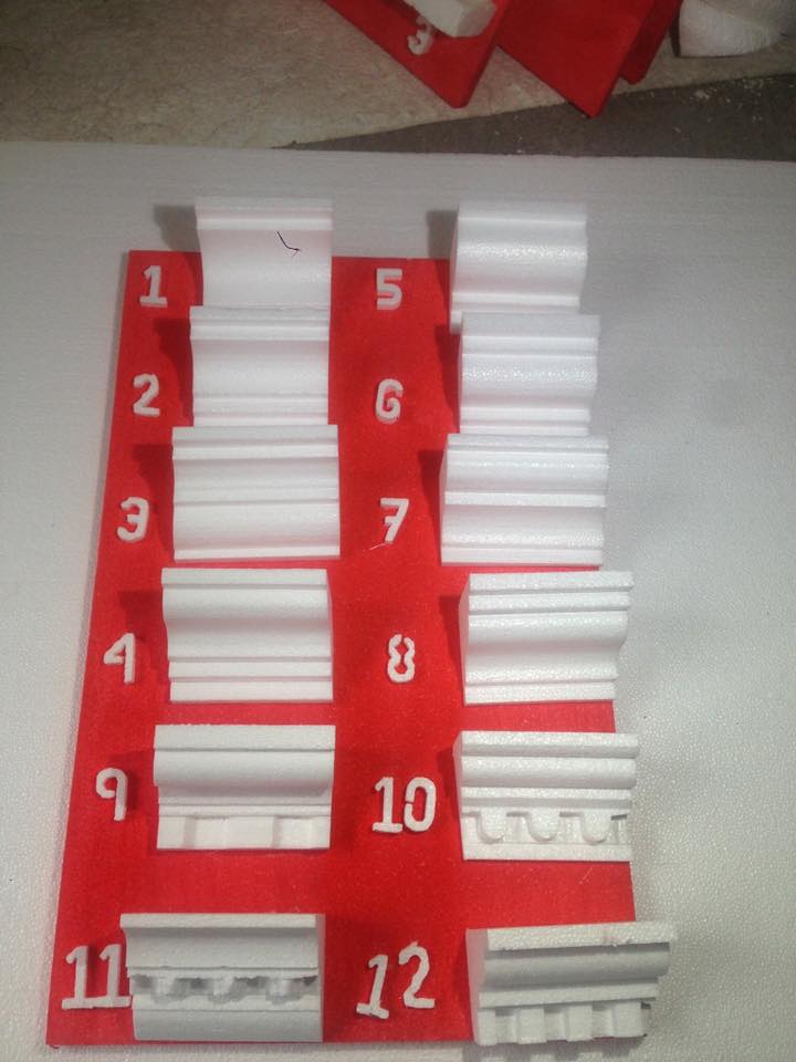 Molduras de unicel EPS y poliestireno expandido para techo pared interior y exterior
