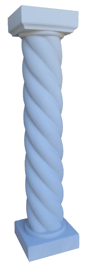 Molde para colar columnas modelo trenzada
