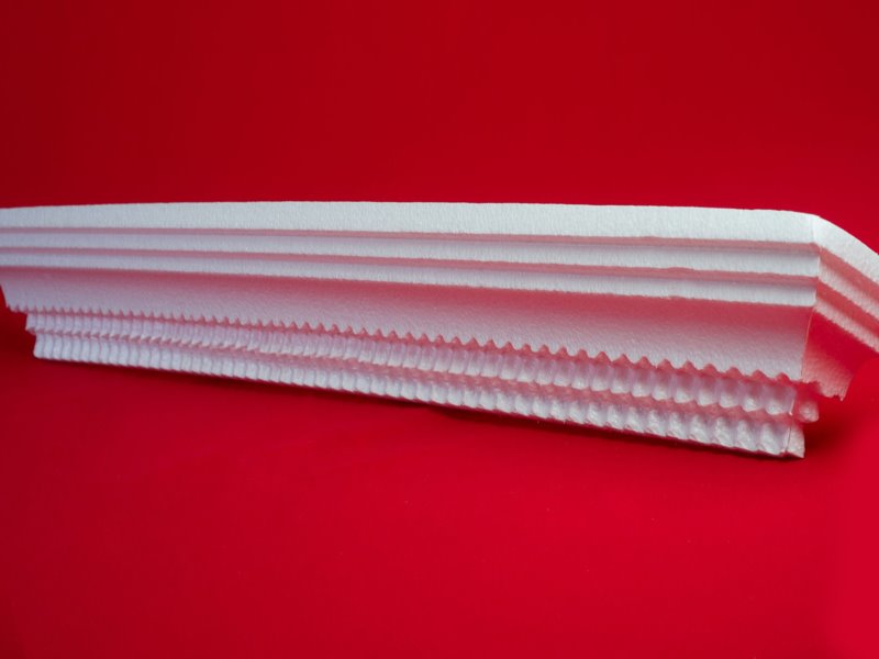 Molde de unicel pecho de paloma para colar concreto en CDMX