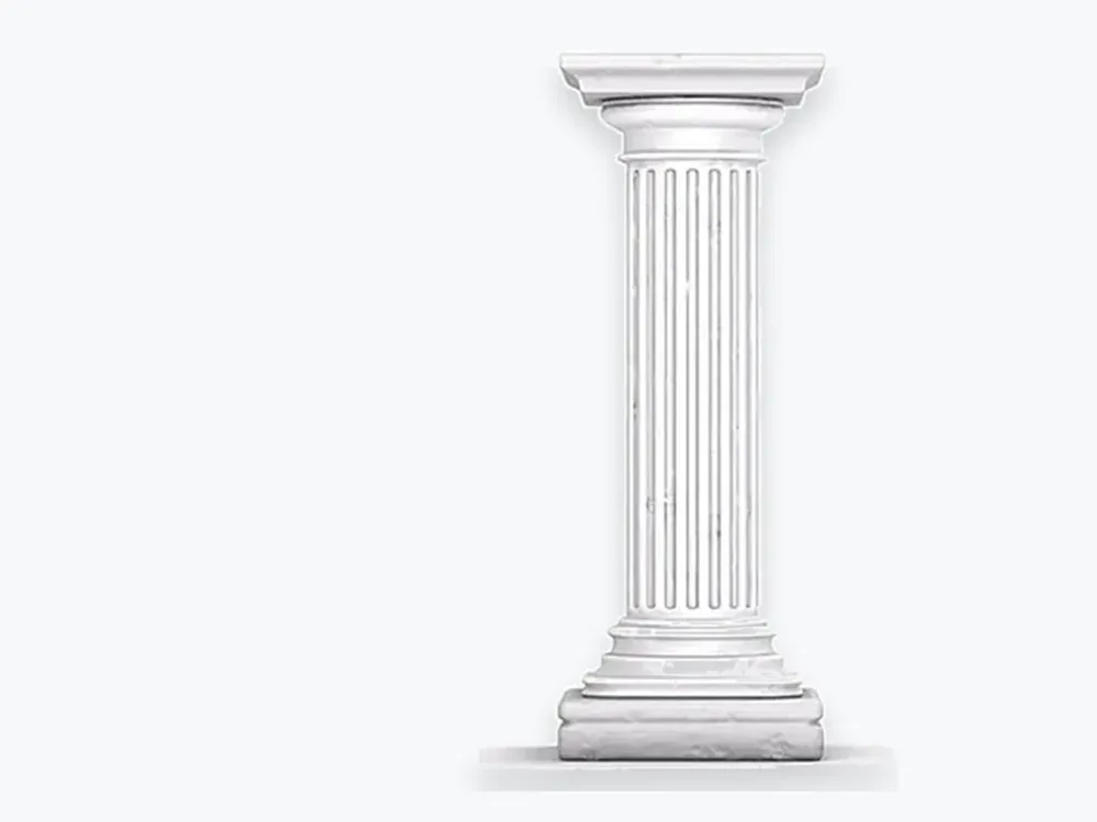 Columnas decorativas de unicel (EPS)