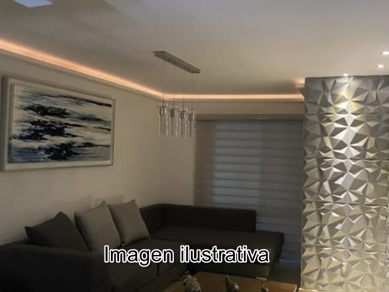 Moldura de unicel con corte para luz LED indirecta